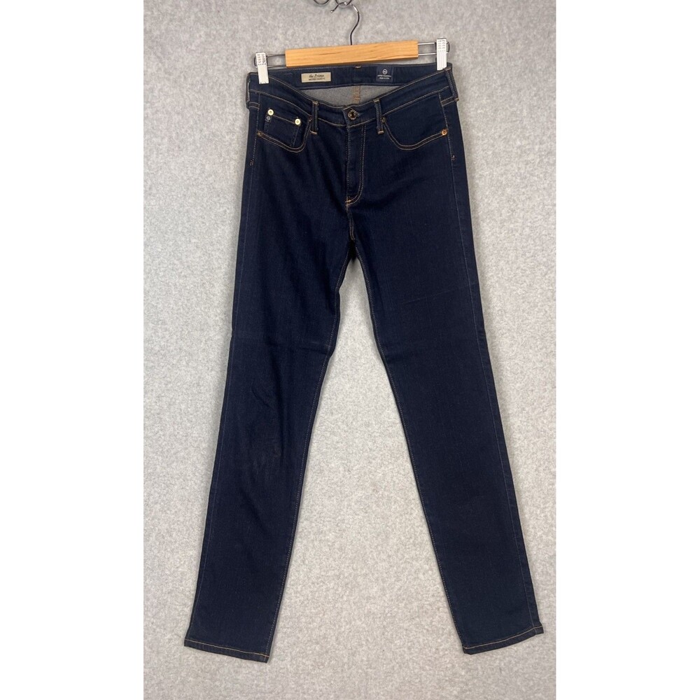 AG Adriano Goldschmied Jeans Womens 30 Dark Blue The Prima Cigarette Leg Stretch